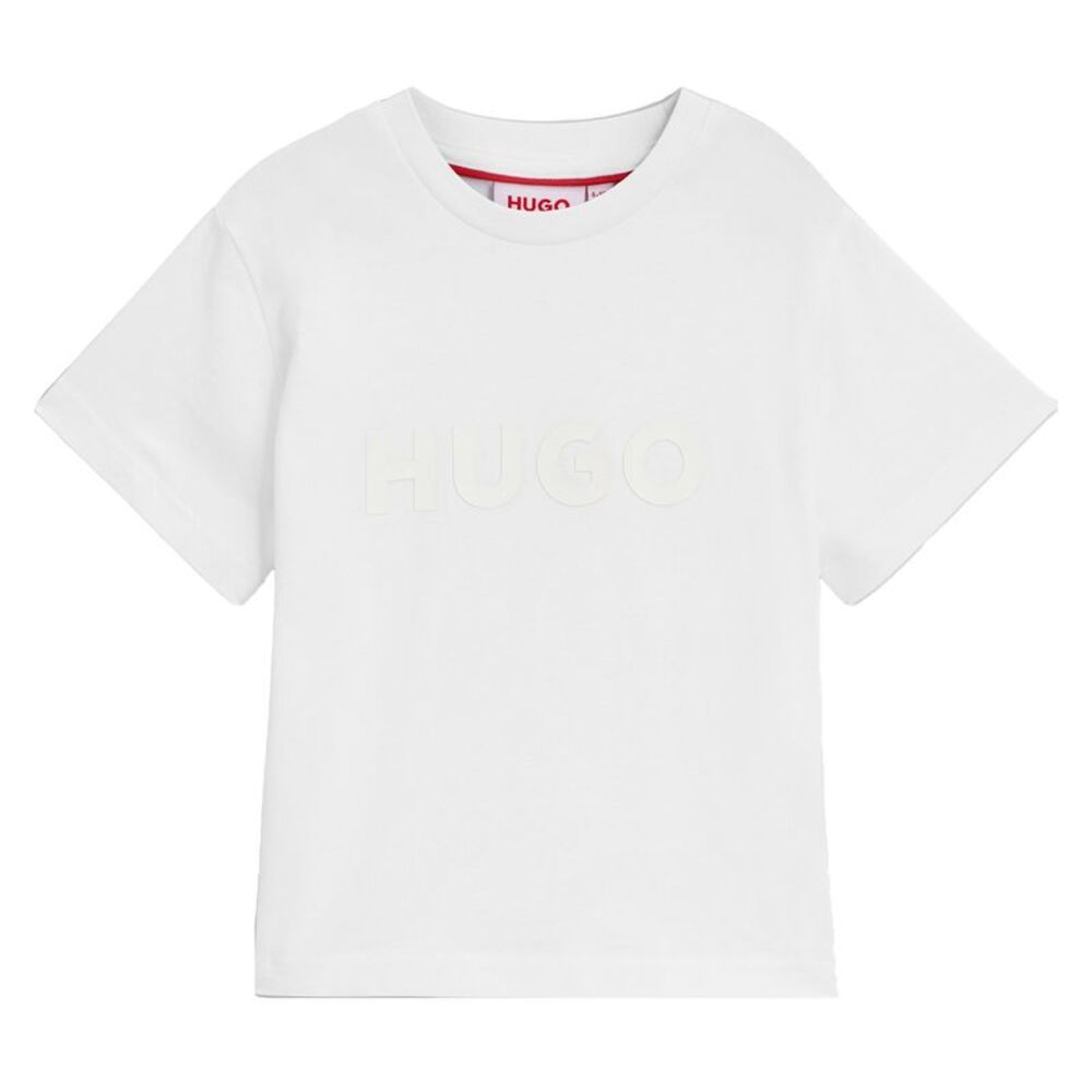 Hugo Childrens/Kids Logo T-Shirt / White